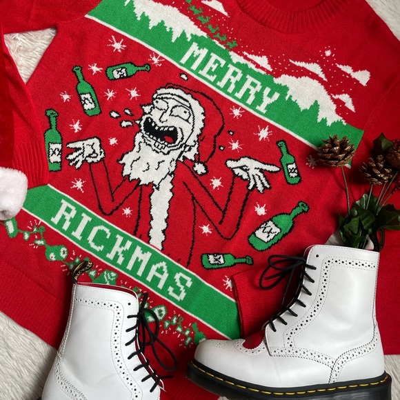 Rick and Morty Rickmas holiday Christmas sweater - Picture 11 of 11